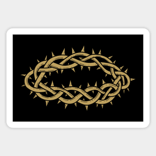 The crown of thorns is a symbol of the suffering of Jesus Christ Magnet